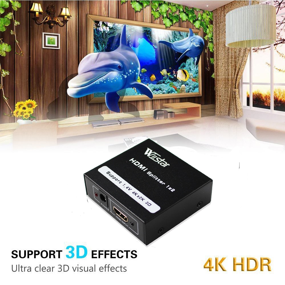 Wiistar-HDMI й 1x2 HDMI 1.4 , 1080P 1  2  ó, 4K x 2K HDMI ó 2 Ʈ